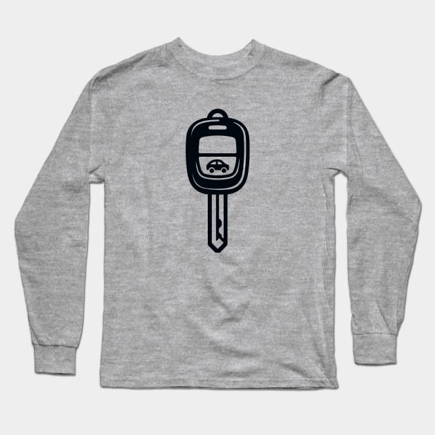 Car Key Fob Long Sleeve T-Shirt by KayBee Gift Shop